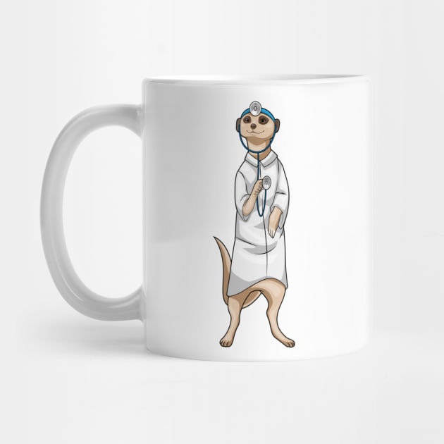 Meerkat Doctor Stethoscope by Markus Schnabel